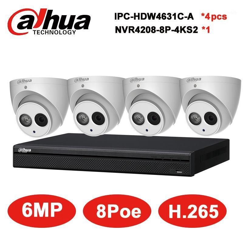 

Dahua 6MP 8+4 Security CCTV System 4pcs 6MP IP camera IPC-HDW4631C-A & 8POE 4K NVR NVR4208-8P-4KS2 Surveillance Security System1