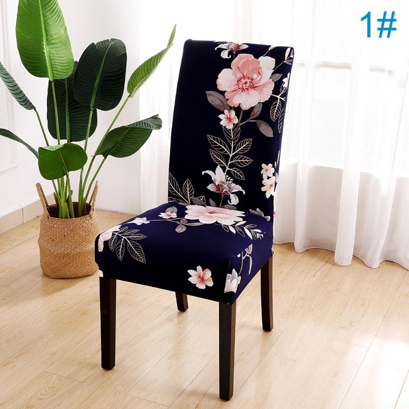 

Dining Chair Cover Floral Printed Slipcover Seat Cover Home/Wedding/ Party Decor