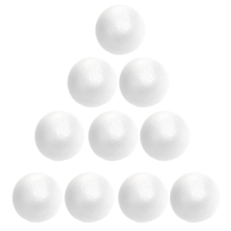

10pcs 6cm Christmas Decoration Modelling Craft Polystyrene Balls Round Spheres (White