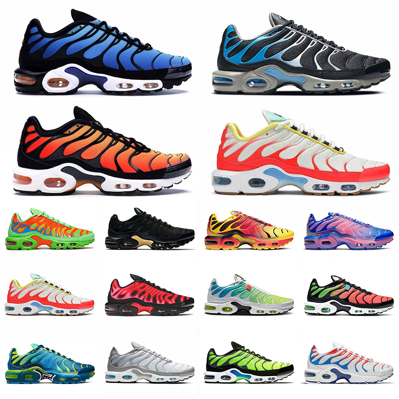 

2021 New Tn Plus SIZE 12 Running Shoes Designer Blue Silver Tiger Voltage Purple Vibrant Tropical Mens Trainers Womens Sneakers Sports 36-46, A2 triple white 36-46