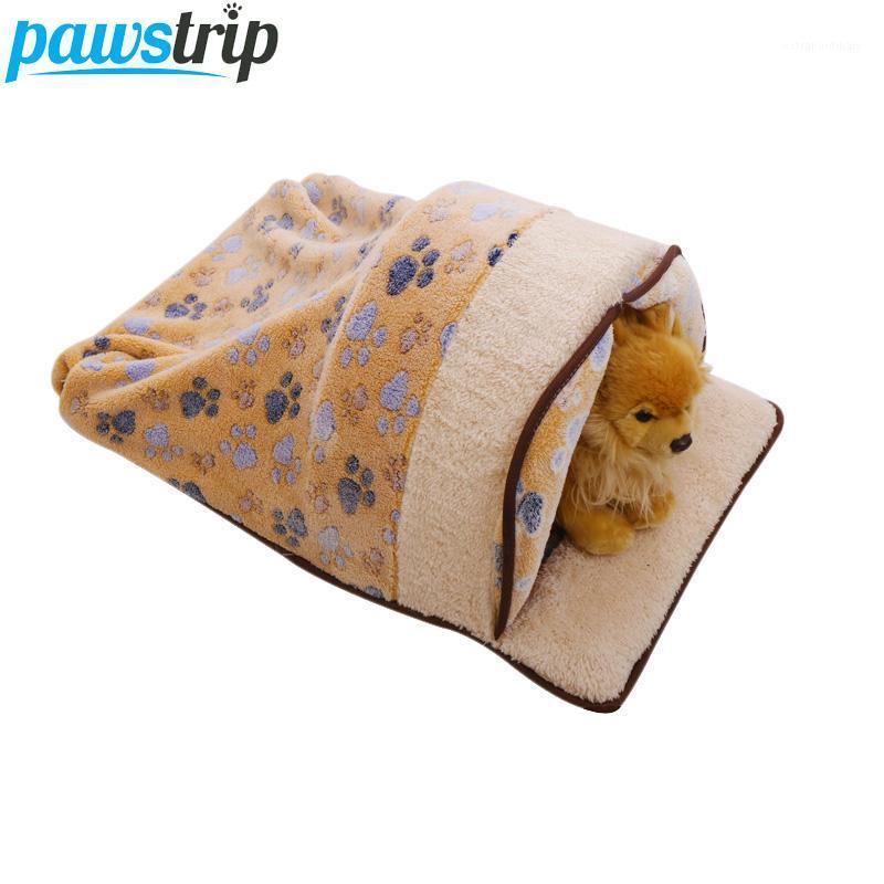 

pawstrip 4 Colors Pet Warm Cat Bed Cover Windproof Cat Sleeping Bag Winter Small Dog Bed Detachable Wash Puppy Nest Beds1