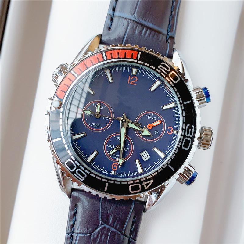 

Wristwatches Watch For Men Top Waterproof 24 Hour Date Quartz Clock Brown Leather Sports WristWatch Relogio Masculino 2021