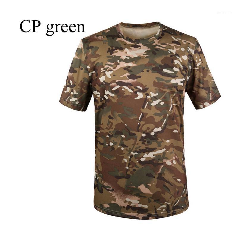 

High Quality 2020 Outdoor Sport ESDY Camping Camouflage Camo Soldier Combat quick Drying O-Neck Jungle Hiking T-shirts1, Green snake texture