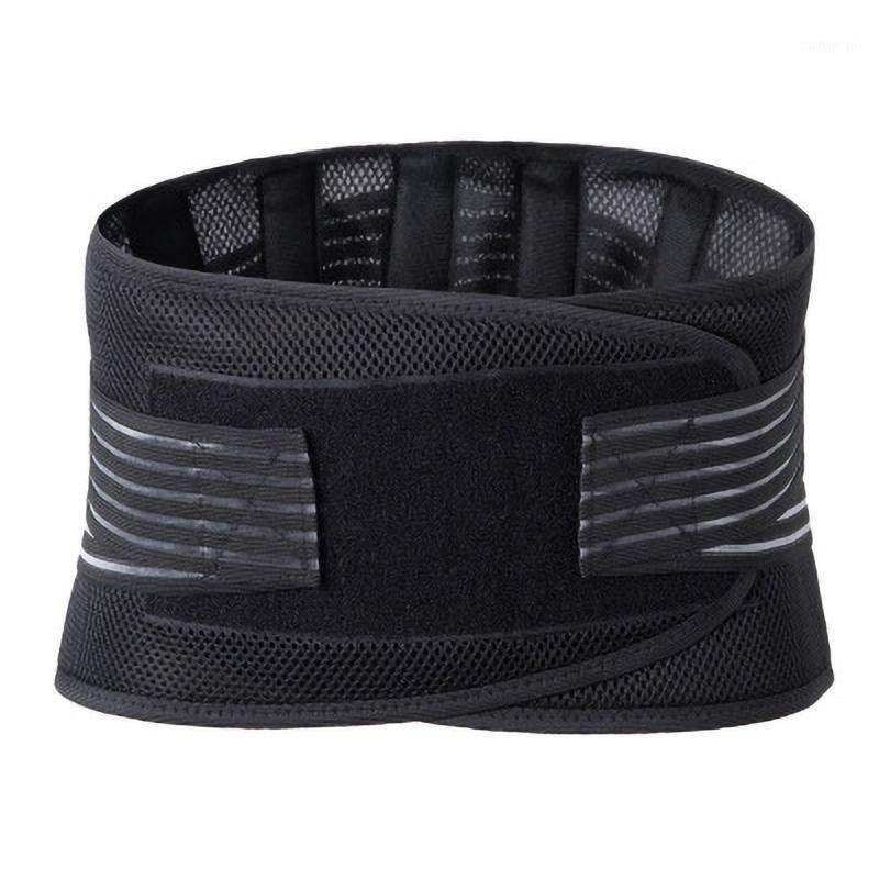 

Lumbar Waist Support Back Brace Belt Waist Support Brace Fitness Sports Protection Posture Corrector Rebuild1, Black