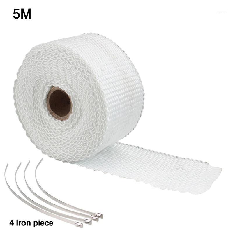 

5M Roll Universal For Motorcycle With Ties Insulation Thermal Car Accessories Repair Protective Fiberglass Heat Wrap1