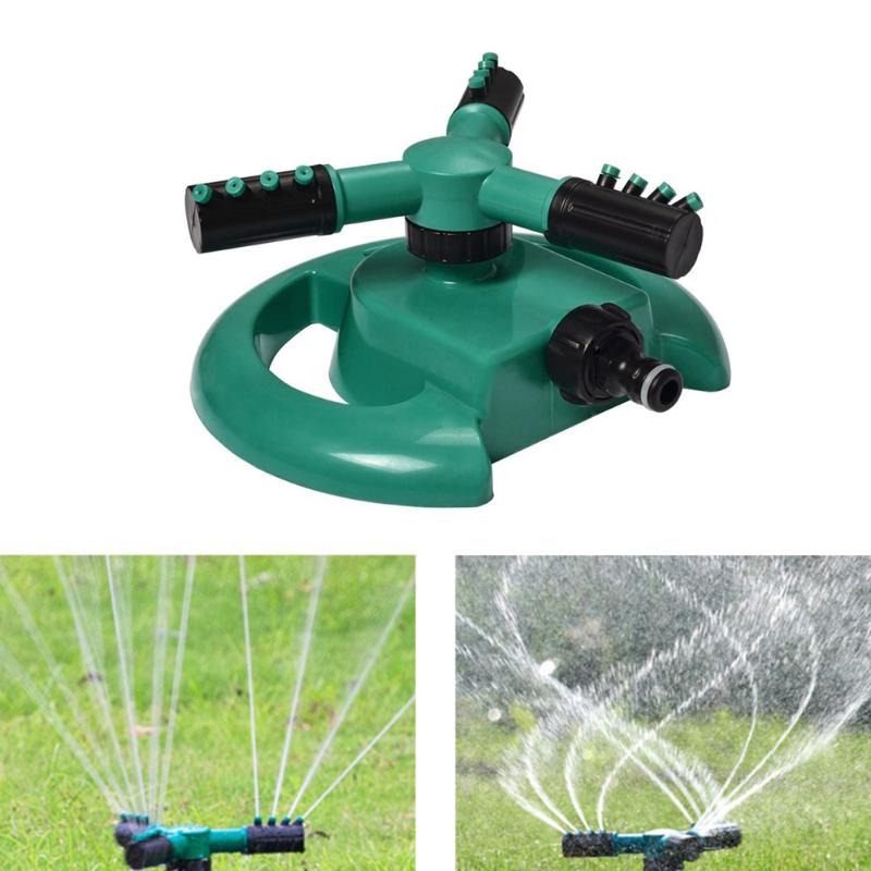 

3 Nozzles Garden Sprinklers Automatic Watering Grass Lawn 360 Degree Rotating Water Sprinkler Gardening Irrigation System, As pic