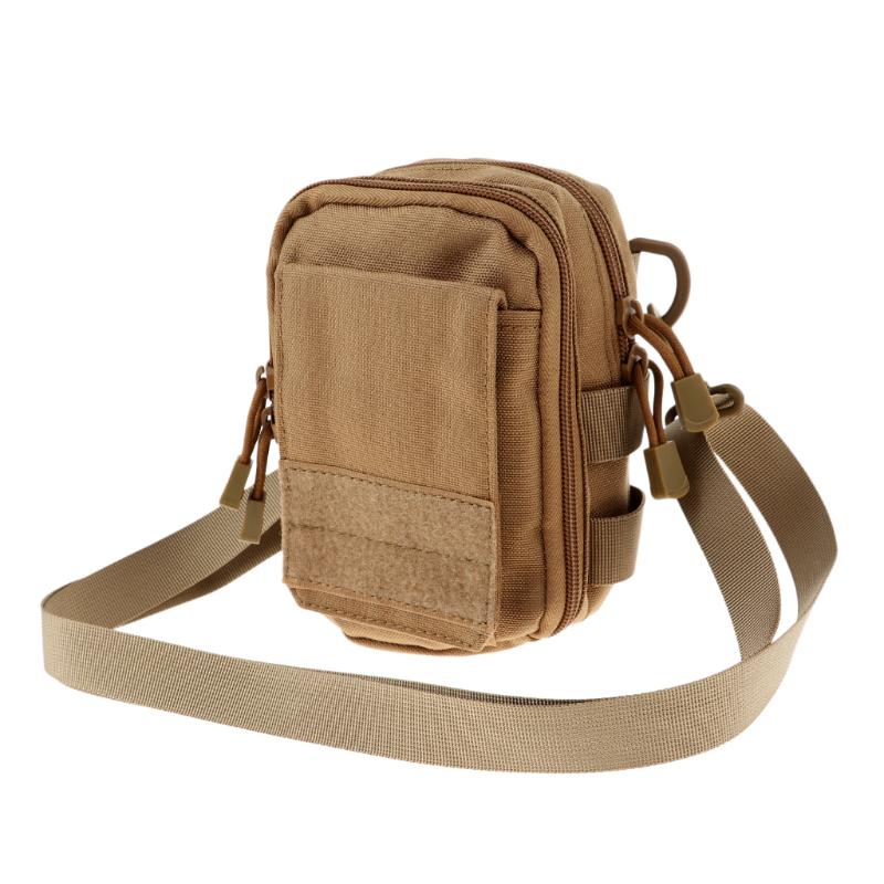 

Molle Bag Waist Pack Outdoor Sports Mountaineering Backpacking Waist Pouch 18x14x5cm, Army green