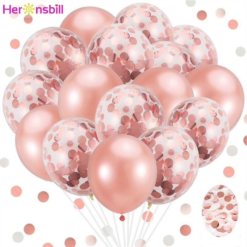 

1st 1 2 3 4 5 6 7 8 9 Years 20pcs Balloons Baby Girl Boy Happy Birthday Party Decorations Kids Rose Gold Helium Supplies 2nd 3rd