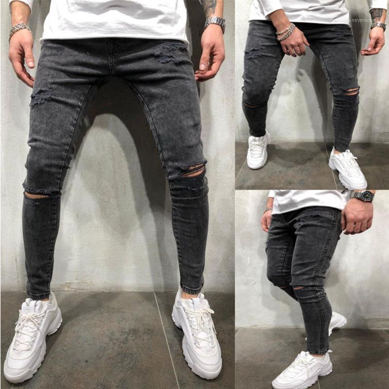 

Mens Black Jeans Cool Skinny Ripped Stretch Slim Elastic Denim Pants Large Size For Male Spring Summer Autumn Hip Hop Streetwear1