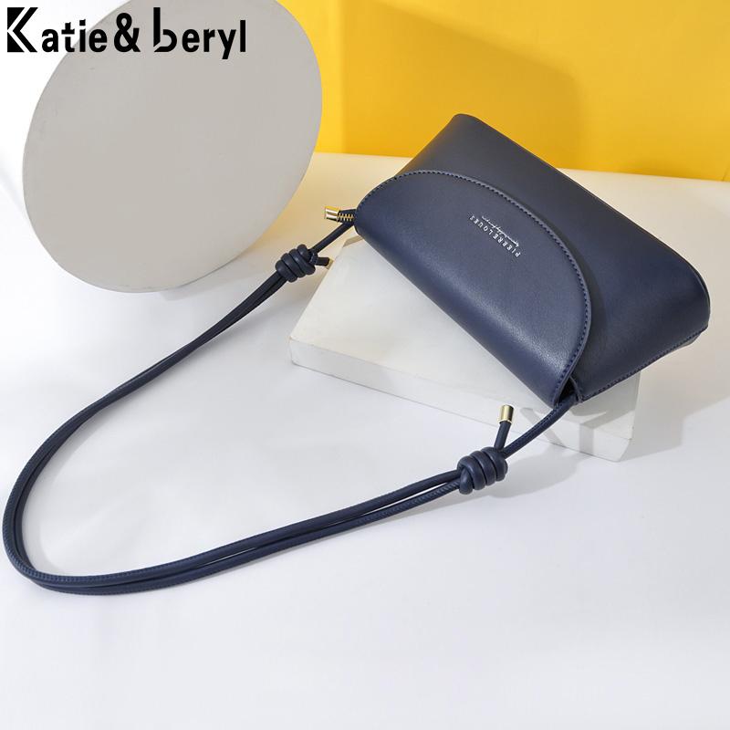 

Retro Soft Female Small Handbags Short Strap Shoulder Bags Phone Purse Baguette Bag High Quality PU Leather Elegant Hand Bag NEW, Black