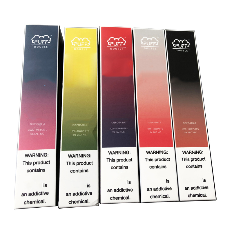 

Puff Double 2000Puffs 2 IN 1 Disposable Device Pod Kit 900mAh Battery 6ml Prefilled Cartridge Vape Empty Pen