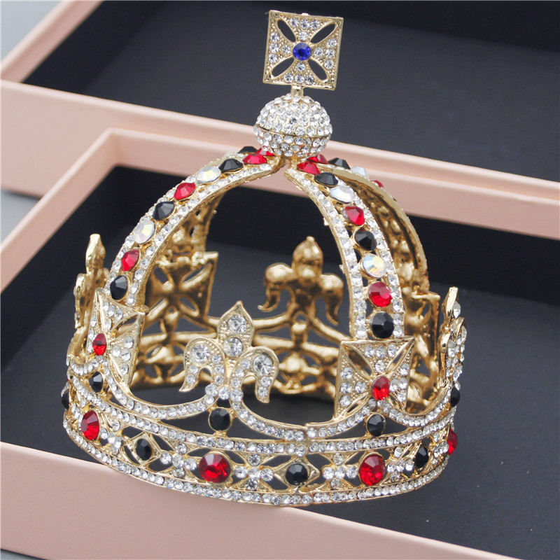 Buy Dropship Products Of Royal Queen King Tiaras Crown Men Round Diadem