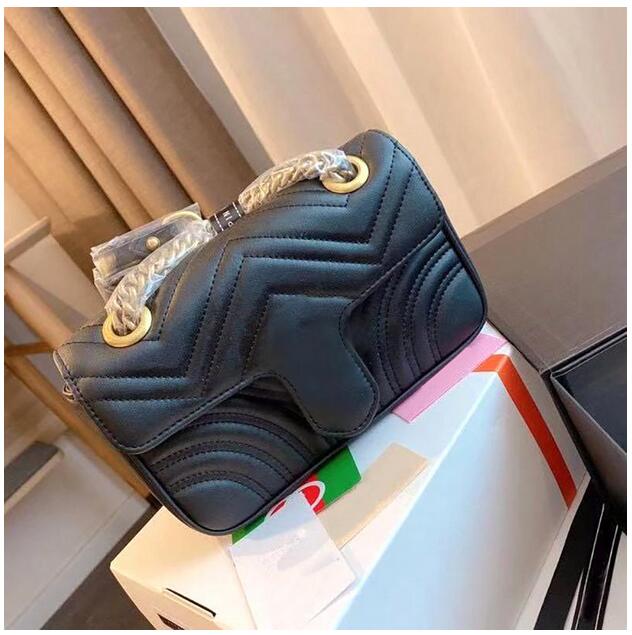 

2021 Classic Luxury Designer marmont Messenger Shoulder handbag with Diamond Lattice ripple Buttons cross body Fashion bags 02, No bag
