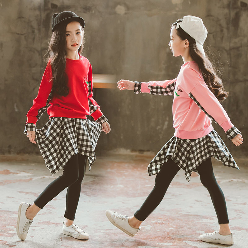 Vêtements enfants 2020 automne hiver filles vêtements 2pcs ensembles de mode enfants tenues vêtements costume pour enfant pour filles vêtements d