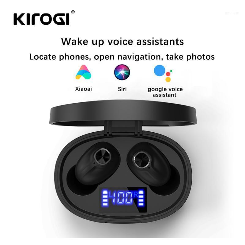 

Wireless Bluetooth V5.0 Earbuds LED display Charging Case for Sony etc Android Phones Handsfree Earphone1, Black