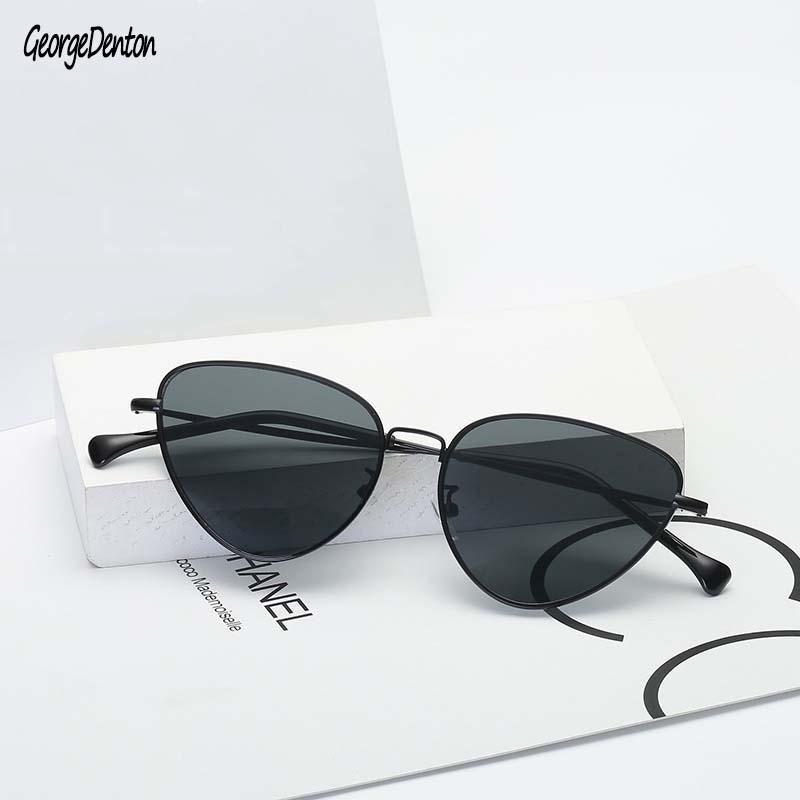 

Cat Eye Sunglasses Women Brand Designer Metal Frames Sun Glasses Classic Retro Eyewear Gafas