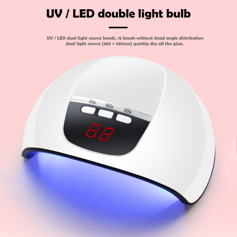 

Professional Nail Lamp 45W LED UV Light IR Sensor Timer Glue Dryer Manicure Drying Lamp For Nails Dryer