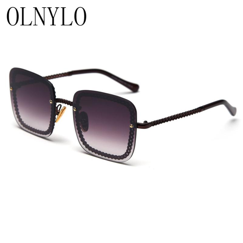 

Sunglasses Sexy Lady Square Frame Women Sun Glasses Gradient Lens Fashion Male Female Outdoor Gafas UV400