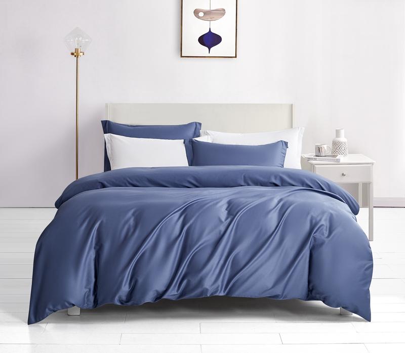 

60S Egyptian Cotton Solid color Bedding set Silky Soft pure cotton Duvet Cover set Bed sheet Pillowcases  Queen King Size