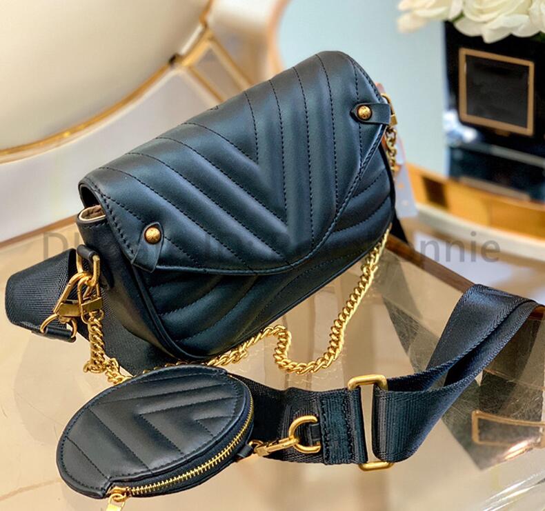 

2021 Best luxurys designers L Fashion womens CrossBody Flap bag Handbag Real leather ladies Chains Shoulder Bag 2in 1 purse 5a Clutch Bags, No bags