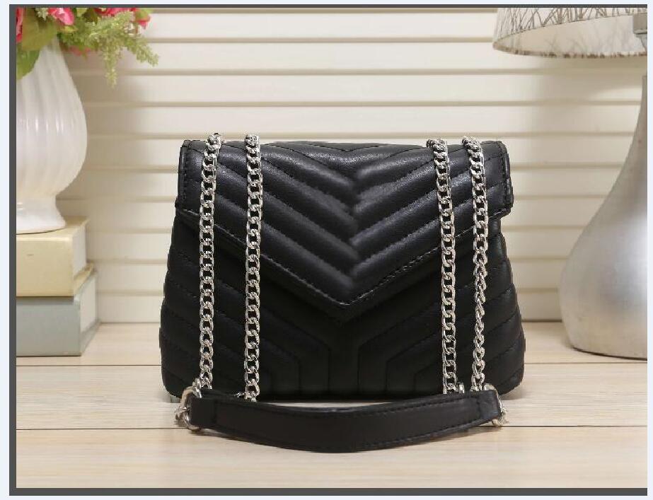 

5 colors PU Leather Shoulder Bags Women New Chain Bag girl Bag Ladies Classic Hot Sale Fashion Handbag Ladies Bag, Red