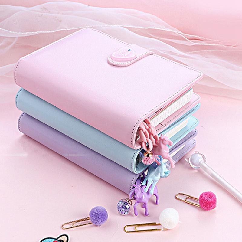 

Notebook Diary Notepad PU Leather Literature Note Book Paper Journal Planners School Stationery Gift