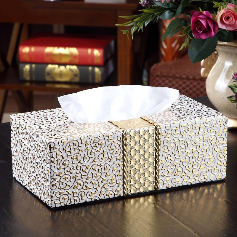 

LUDA Car Home Rectangle Shaped Tissue Box Household Living Room Desktop Napkin Tissue Holder1