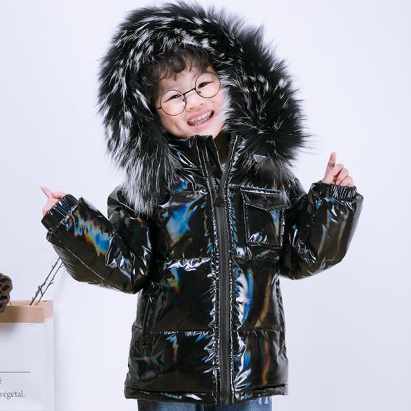 

New winter jacket parka for boys coats ,90% down girls jackets children's clothing snow wear kids outerwear toddler boy clothes, Navy blue