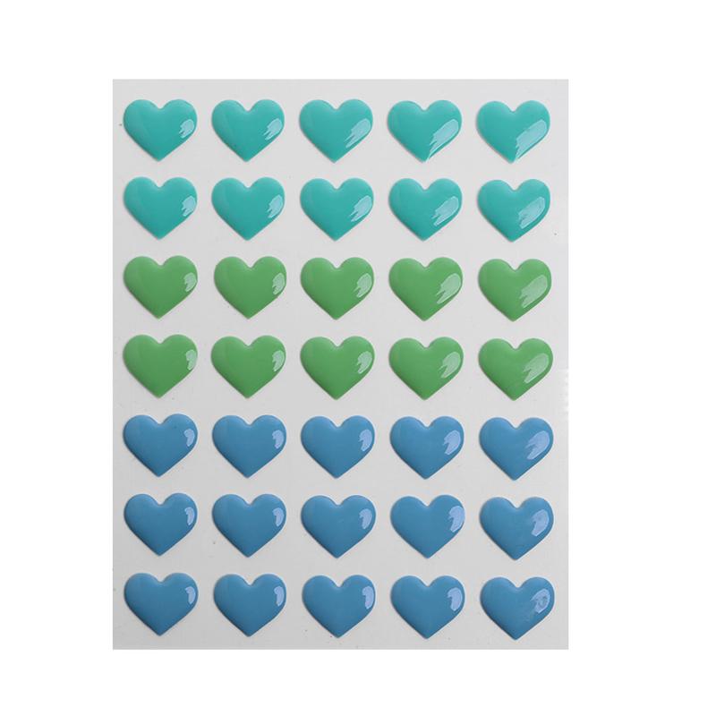 

Heart Shape Enamel Dot Self Adhesive Embellishment for Cardmaking and Craft DIY