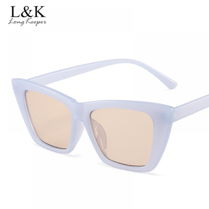 

LongKeeper Retro Square Sunglasses Women Brand Desinger Fashion Cat Eye Sun Glasses Ladies Sexy Eyewear UV400
