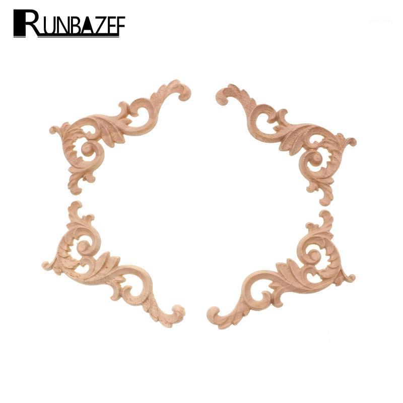 

RUNBAZEF Real Wood Corner Flower Carved Pieces of Furniture Decoration Accessories Home Decor Miniature Miniaturas Ornaments1