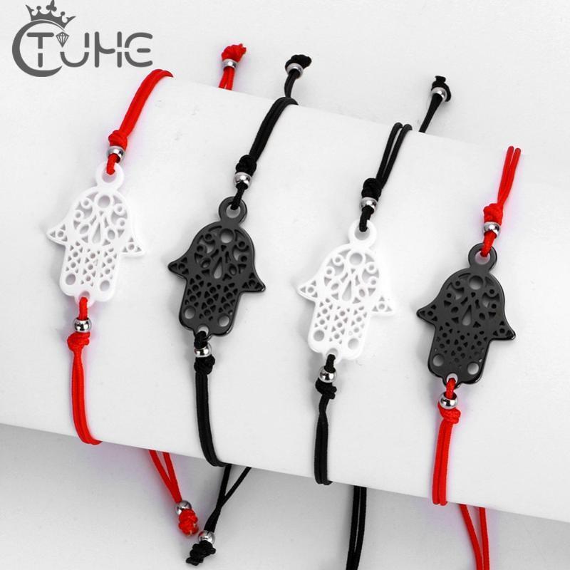 

100pcs/Lot Hot Lucky Kabbalah Red String Thread Bracelets Amazing Price Ceramic Charm Women Handmade Fatima Friendship Jewelry1
