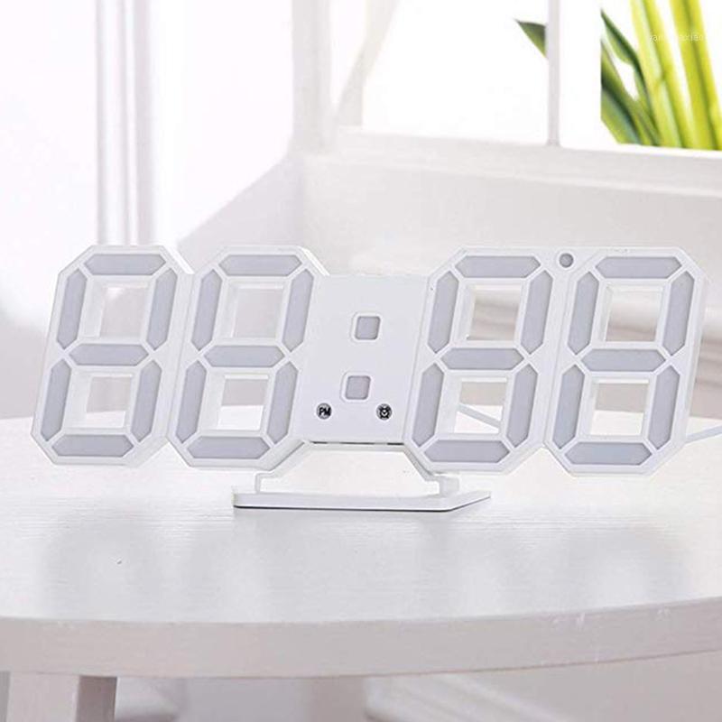 

Modern Digital 3D LED Wall Clock Alarm Clocks Snooze Clock with 12/24 Hour Display LAD-sale1