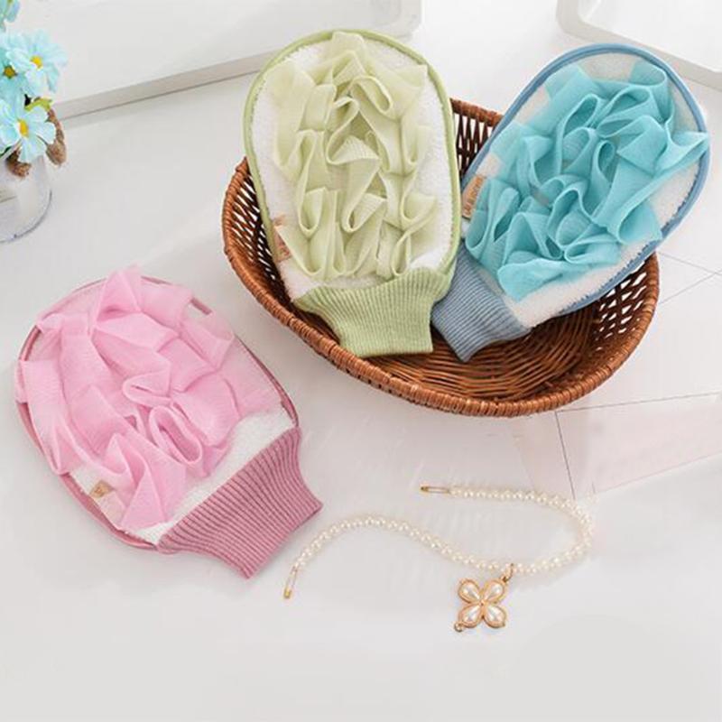

New Hot Loofah Bath Shower Sponge Pouf Mesh Double Sided Ball Cleaning Brush Gloves Exfoliating Scrubber #151