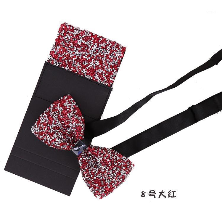 

Fashion Men Accessories Bow Tie Set Pocket Square 2 PCS/SET Luxury Tie Mens Gift1