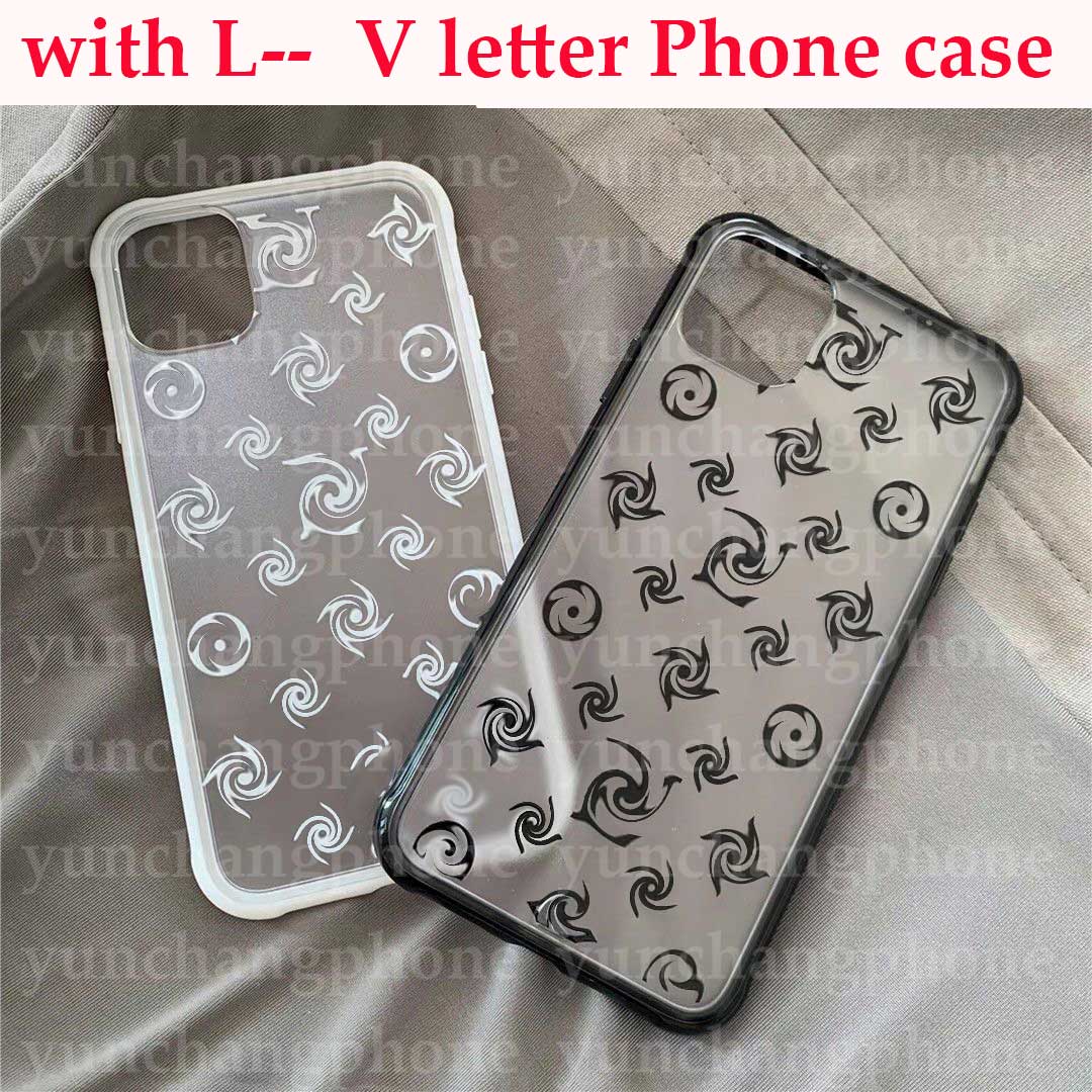 

New Letter Clear Phone Cases for iPhone 12 12Pro Max Phone Case for iPhone 11 11Pro Xr Xs MAX 7 8 Plus Cases