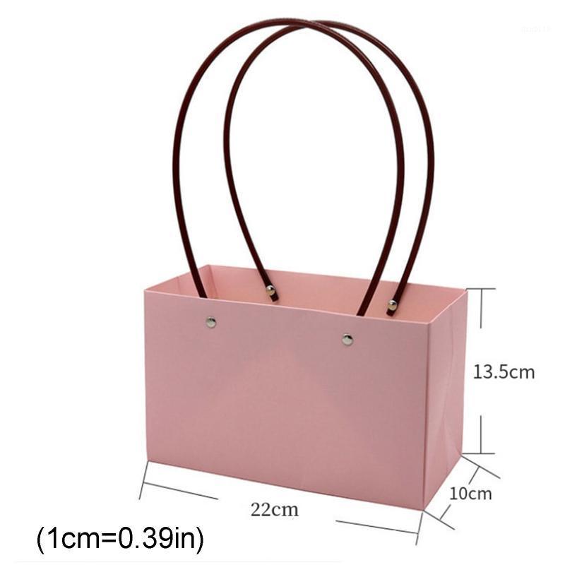 

10pcs/set Paper Portable Flower Bags Waterproof Flower Box for Shop B0KB1