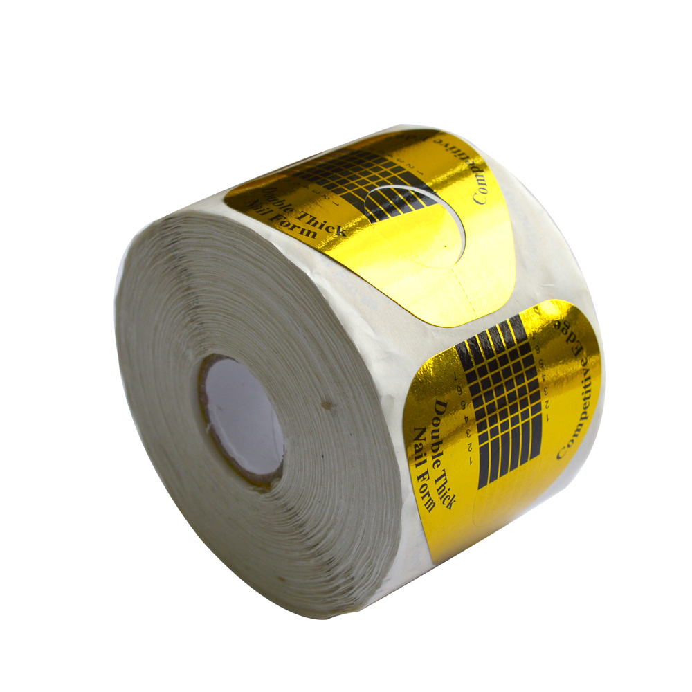 

50Pcs/set Hot Fashion Golden U Shaped Nail Form Art Tip Extension Forms Guide for French Acrylic Nail UV Gel SANJ071, Black