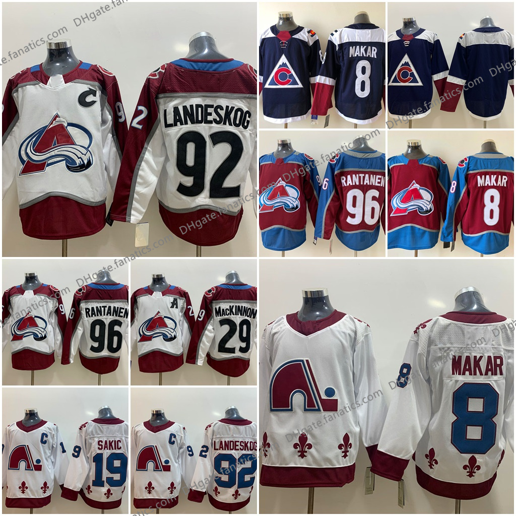 

Colorado Avalanche 92 Gabriel Landeskog Hockey Jersey Nathan MacKinnon Matt Calvert J.T. Compher Stefan Matteau Erik Johnson Custom Mens Womens Kids Cale Makar, Womens as photo