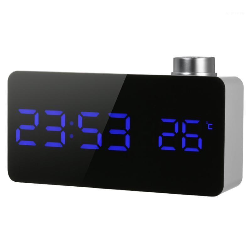 

Digital Led Mirror Alarm Clock Usb Table Clock 12H/24H Display Alarm With Rotating Knob Adjustable Led Luminance Snooze Functi1