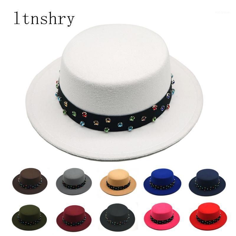 

2020 fashion hats Winter Autumn Imitation Woolen Women Men Ladies Fedoras Top Jazz Hat European American Round Caps Bowler Hat1, 11