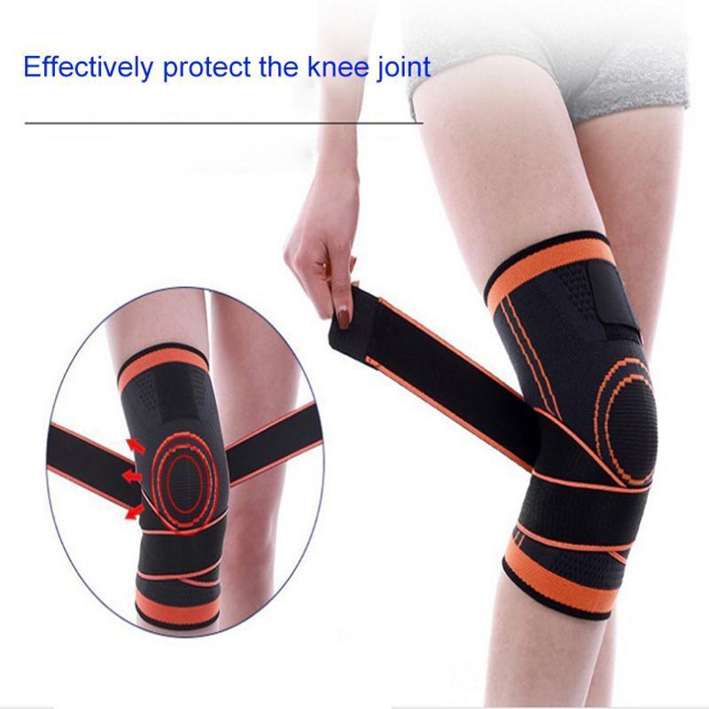 

Outdoor Sports Knee Compression Brace for Men Women Non Slip Sleeve with Straps Breathable Knit Kneepad &T81, Green