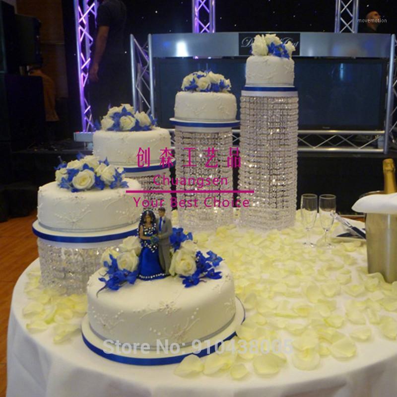 

Hot cake stand with acrylic beads ,4 tier tall cake holder, stand for wedding party decorations, bling table centerpiece1