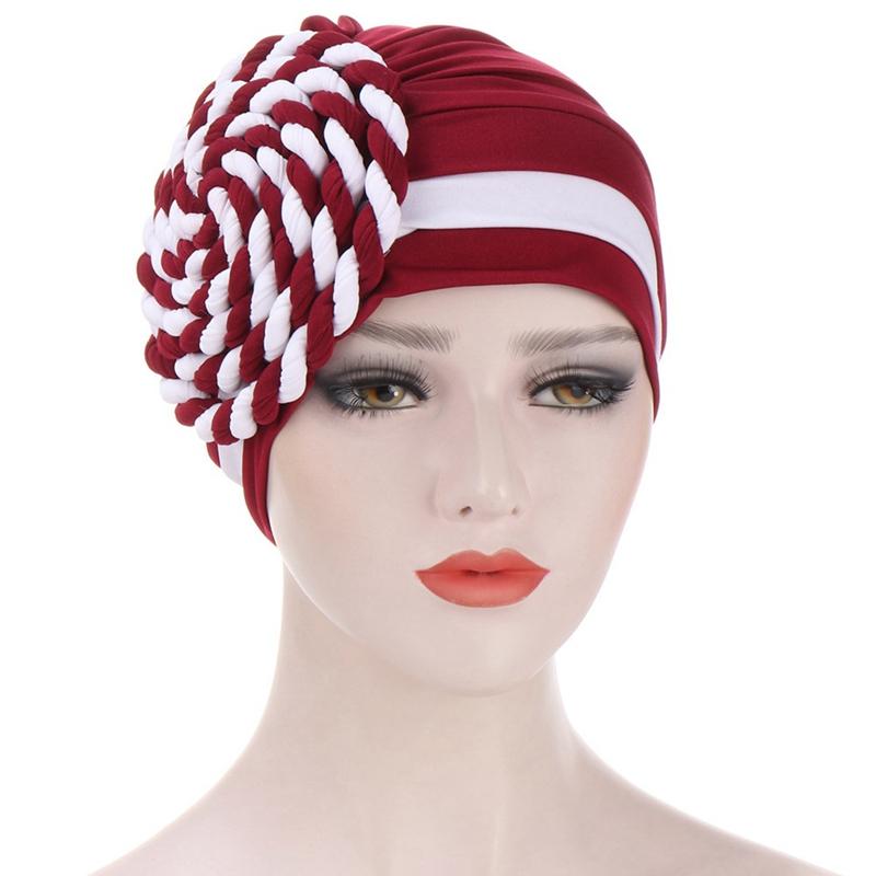 

2020 New Style Fashion Headband Cap Women Muslim Islamic Elastic Head Scarf Hat Headwear, Nv