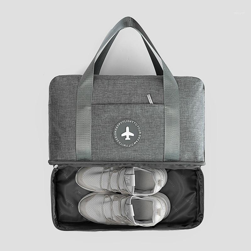 

Waterproof Sports Gym Bags Multifunction Dry Wet Separation Bags Fitness Training Yoga Shoulder Bag can Put Shoes1, Black
