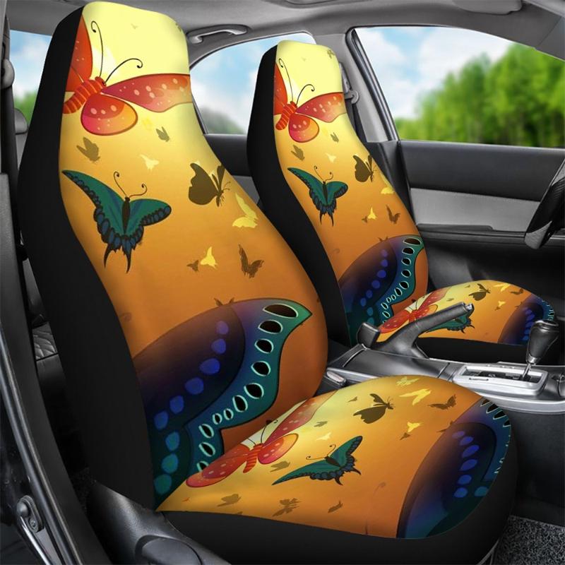 

Butterfly Cat Wolf Car Seat Cover Print Seat Protector Bag Cute Pet Car Cover