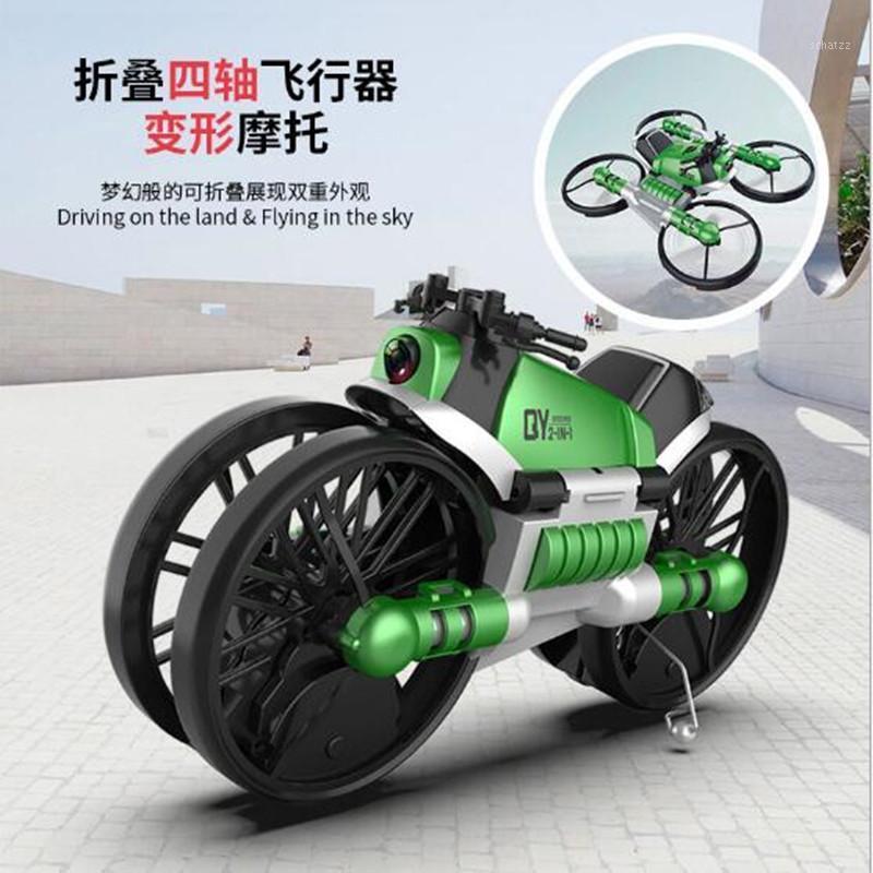 

New H6 2-in-1 Folding RC Drone & Motorcycle Vehicle Multi-functional Folding Quadcopter wiht WIFI camera Headless Mode RTR Toys1