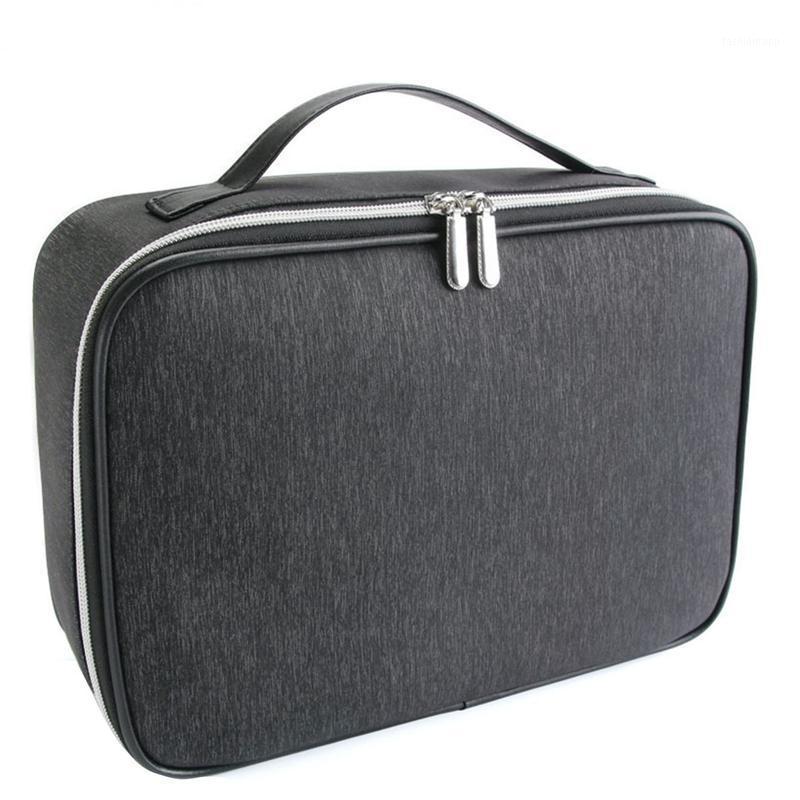 

Makeup Brush Bag Travel Organizer Case Bathroom Wash Bag Storage Empty Holder Cosmetic1, Black