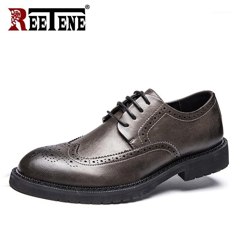 

REETENE Big Size Business Dress Shoes Men Lace-Up Office Shoes For Men Men'S Party Leather Comfort Wedding1, Black