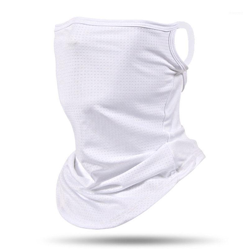 

Men Women Cycling Bandana Triangle Scarf Multifunctional Sport Hunting Hanging Ear Running Face Neck Cover 2020 Hiking Scarves1, White
